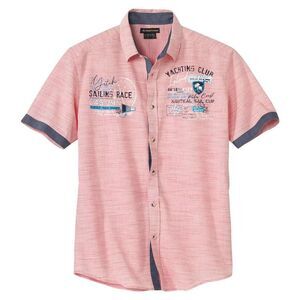 Atlas For Men Mens Slub Poplin Shirt / Red